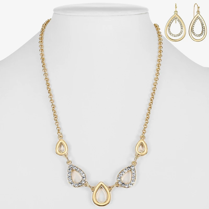 Liz Claiborne Womens Glass 2-pc. Jewelry Set