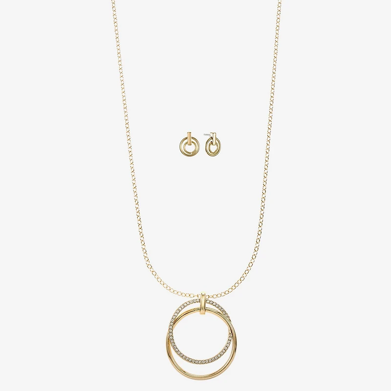 Liz Claiborne Womens Glass 2-pc. Jewelry Set