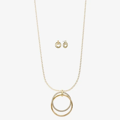 Liz Claiborne Womens Glass 2-pc. Jewelry Set