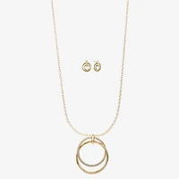 Liz Claiborne Womens Glass 2-pc. Jewelry Set