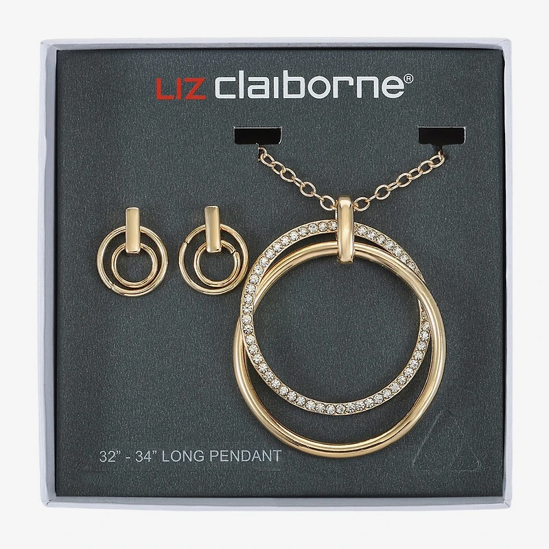 Liz Claiborne Womens Glass 2-pc. Jewelry Set