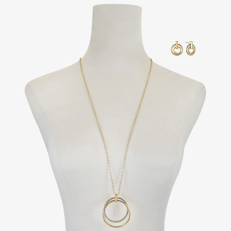 Liz Claiborne Womens Glass 2-pc. Jewelry Set