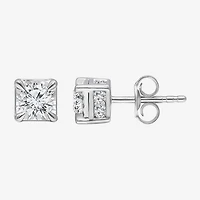 Tru Miracle 1 1/2 CT. T.W. Lab Grown White Diamond 10K Gold 6.3mm Stud Earrings