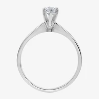 (G / Si1-Si2) Womens 3/4 CT. Lab Grown White Diamond 10K Gold Marquise Solitaire Engagement Ring