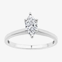 (G / Si1-Si2) Womens 3/4 CT. Lab Grown White Diamond 10K Gold Marquise Solitaire Engagement Ring