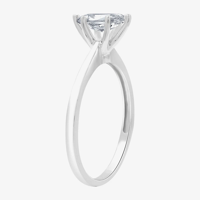 (G / Si1-Si2) Womens 3/4 CT. Lab Grown White Diamond 10K Gold Marquise Solitaire Engagement Ring