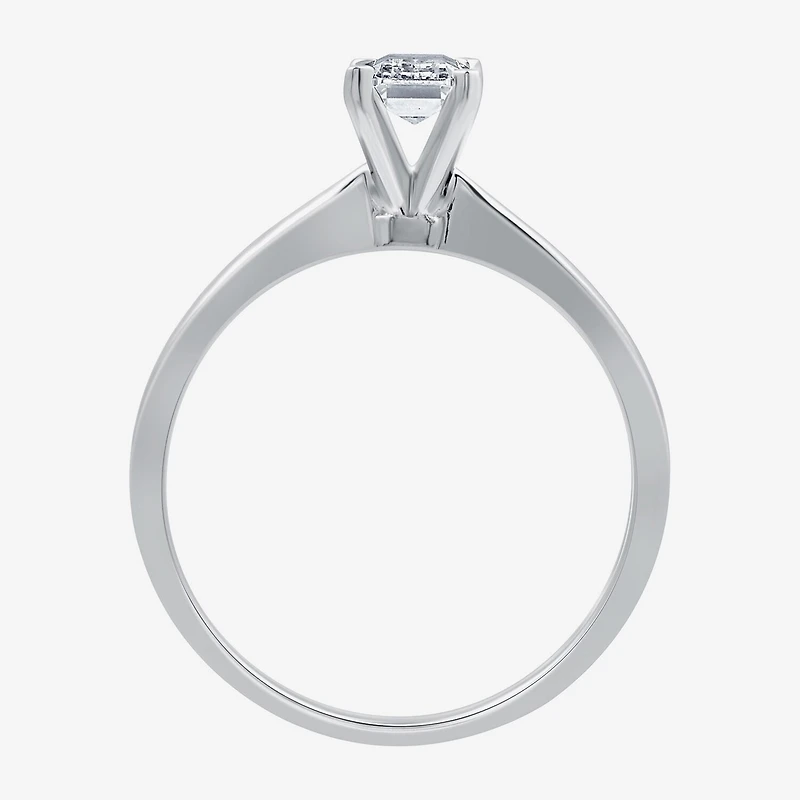 (G / Si1-Si2) Womens 3/4 CT. Lab Grown White Diamond 10K Gold Solitaire Engagement Ring