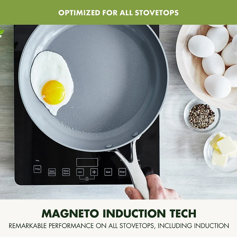 GreenPan Valencia Pro 12 Inch Hard Anodized Ceramic Frying Pan