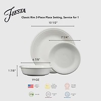 Fiesta Classic Rim 3-pc. Place Setting