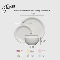 Fiesta Bistro Coupe 12-pc. Dinnerware Set