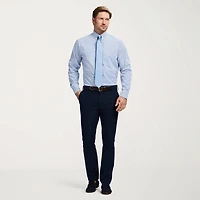 IZOD All Over Stretch Mens Classic Fit Easy Care Wrinkle Free Long Sleeve Dress Shirt