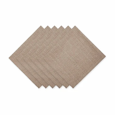 Design Imports Mushroom Variegated 6-pc. Napkins