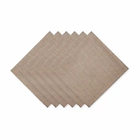 Design Imports Mushroom Variegated 6-pc. Napkins