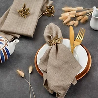 Design Imports Mushroom Variegated 6-pc. Napkins