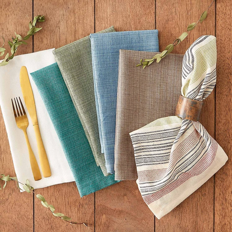 Design Imports Teal Variegated 6-pc. Napkins