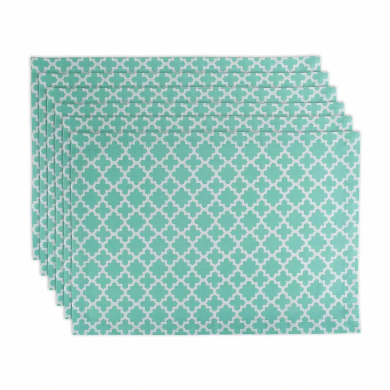 Design Imports Aqua Lattice 6-pc. Placemat