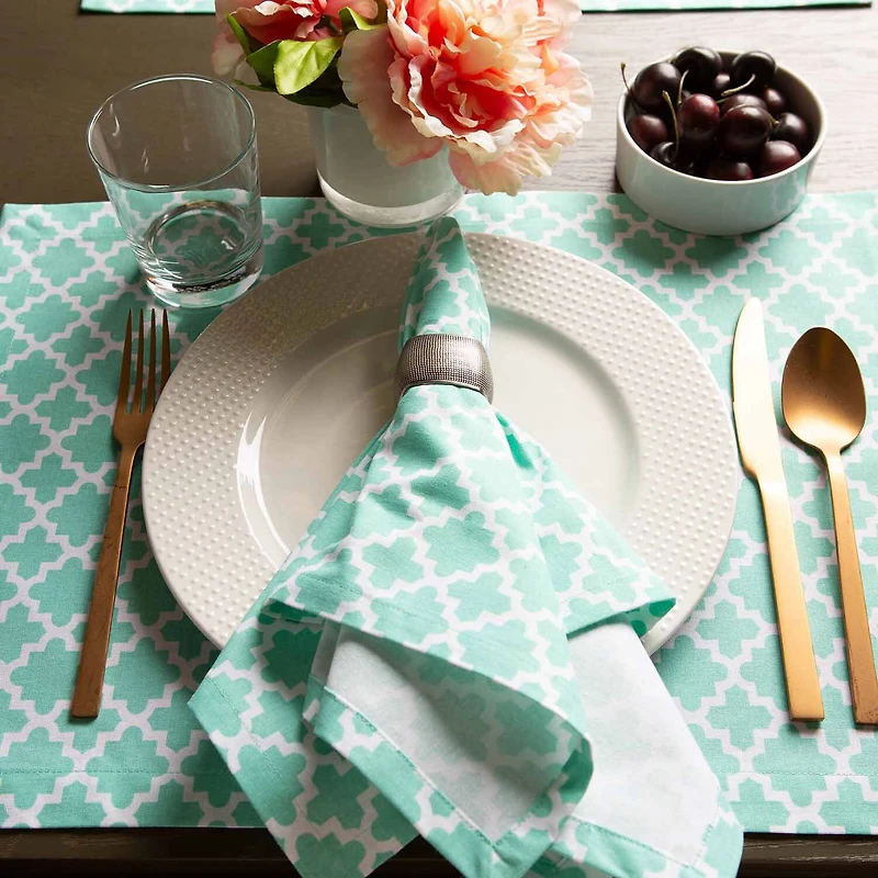 Design Imports Aqua Lattice 6-pc. Placemat