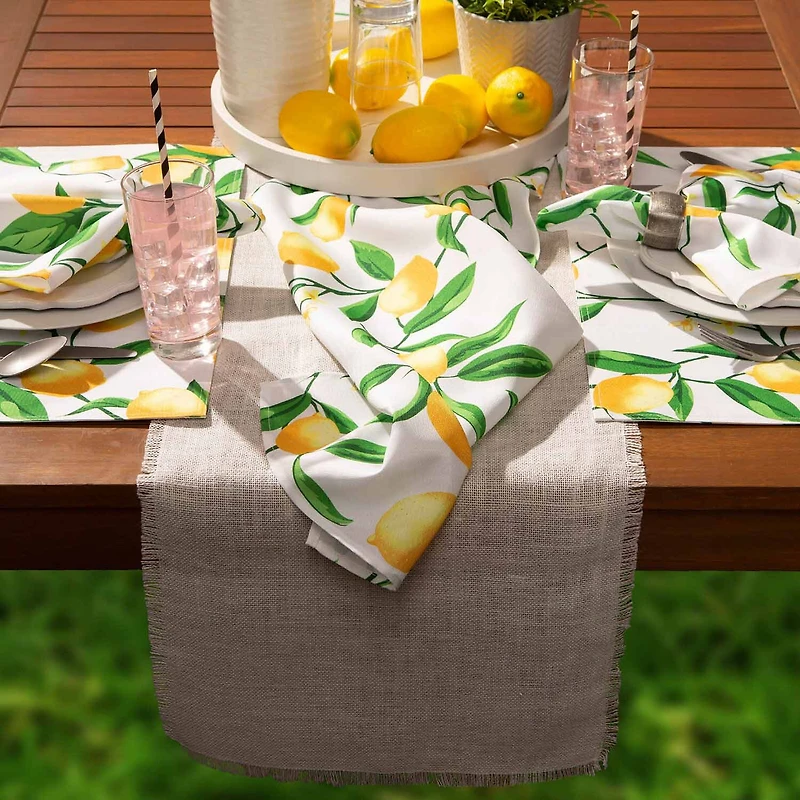 Design Imports Lemon Bliss Print Outdoor 6-pc. Placemat