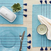 Design Imports Thera Stripe Blue 6-pc. Placemat
