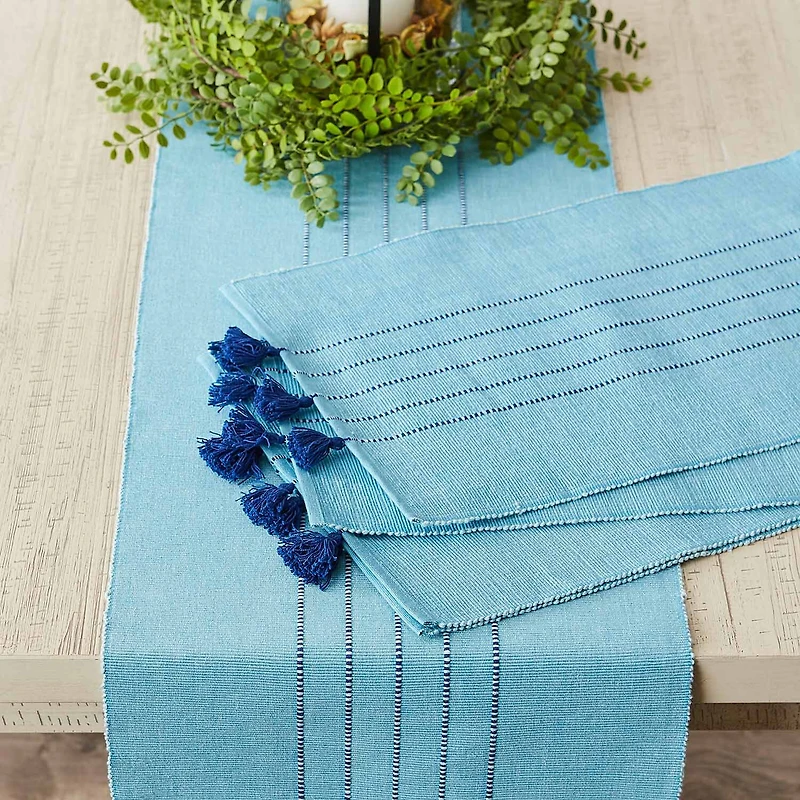 Design Imports Thera Stripe Blue 6-pc. Placemat