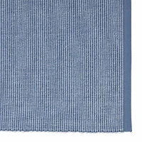 Design Imports Stonewash Blue/White 2-Tone Ribbed 6-pc. Placemat