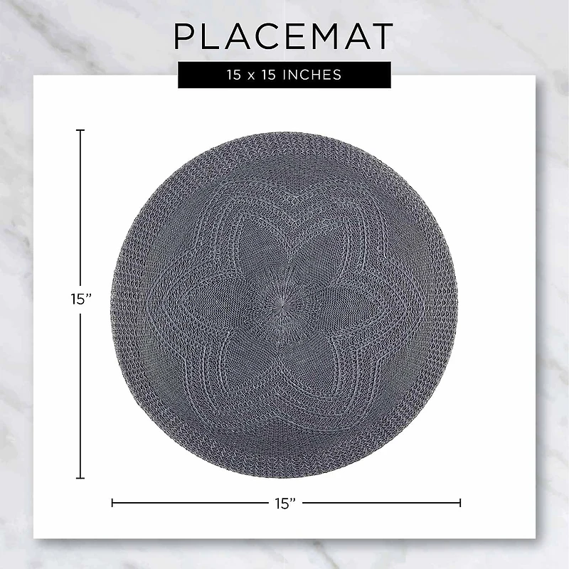 Design Imports Natural Dahlia Woven Polyester 6-pc. Placemat