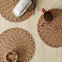 Design Imports Natural Dahlia Woven Polyester 6-pc. Placemat