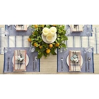 Design Imports French Blue Eco-Friendly Chambray Fine Ribbed 6-pc. Placemat