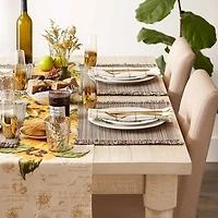 Design Imports Mushroom Variegated Fringe 6-pc. Placemat
