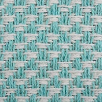 Design Imports Aqua Woven Table Runner