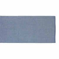 Design Imports Stonewash Blue/White 2-Tone Ribbed Table Runner