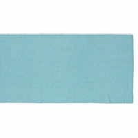 Design Imports Aqua/White 2-Tone Ribbed Table Runner