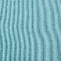 Design Imports Aqua/White 2-Tone Ribbed Table Runner