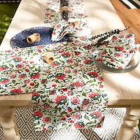 Design Imports Garden Floral Print Outdoor Table Runner