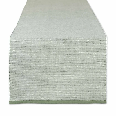 Design Imports Artichoke Eco-Friendly Chambray Fine Ribbed Table Runner