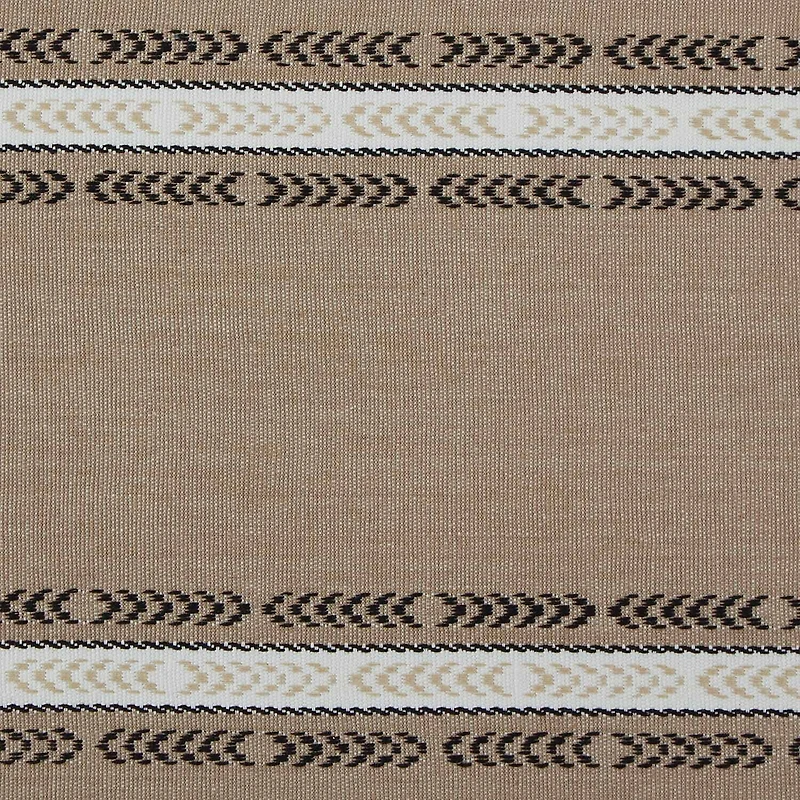 Design Imports Dobby Striped Fringe Ribbed Table Runners