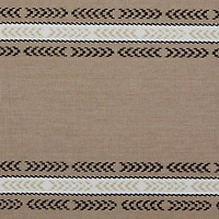 Design Imports Dobby Striped Fringe Ribbed Table Runners