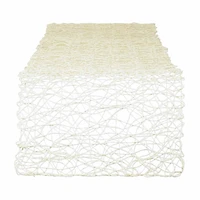 Design Imports Off-White Woven Paper Table Runner