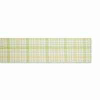 Design Imports Lemon Bliss Plaid Table Runner