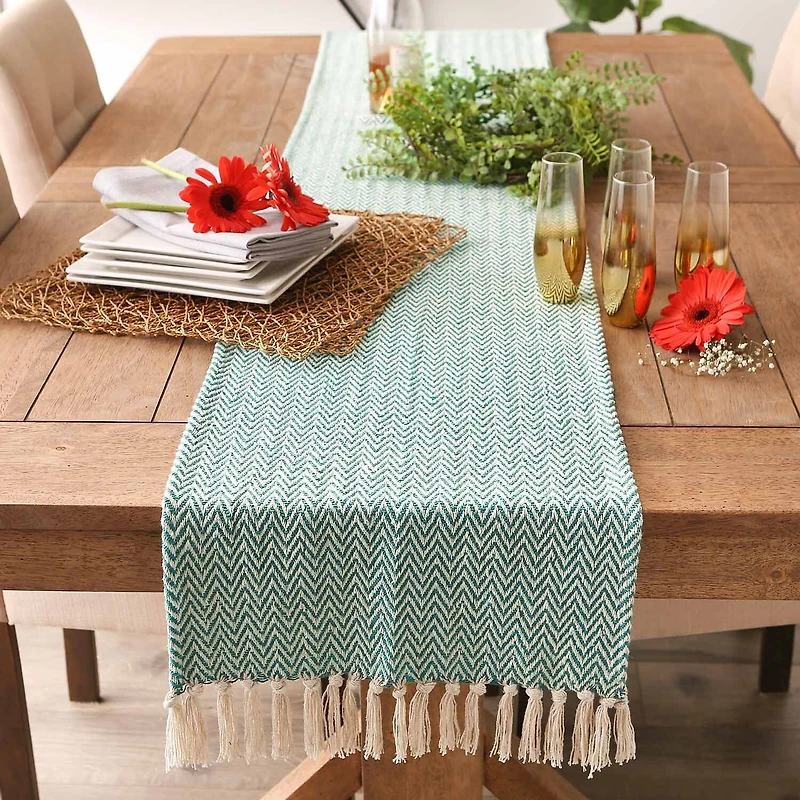 Design Imports Handloom Chevron Table Runners