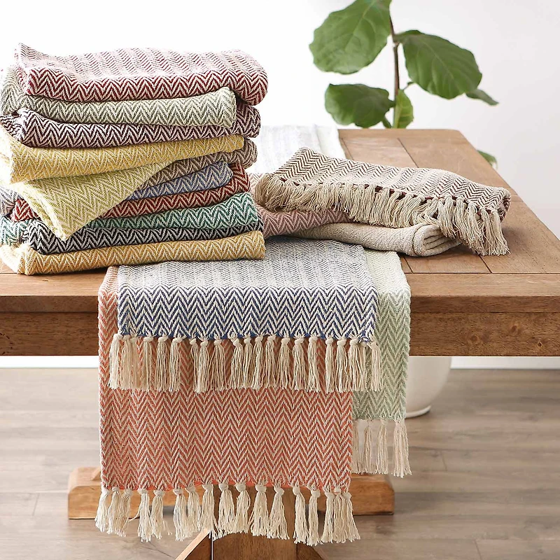 Design Imports Handloom Chevron Table Runners
