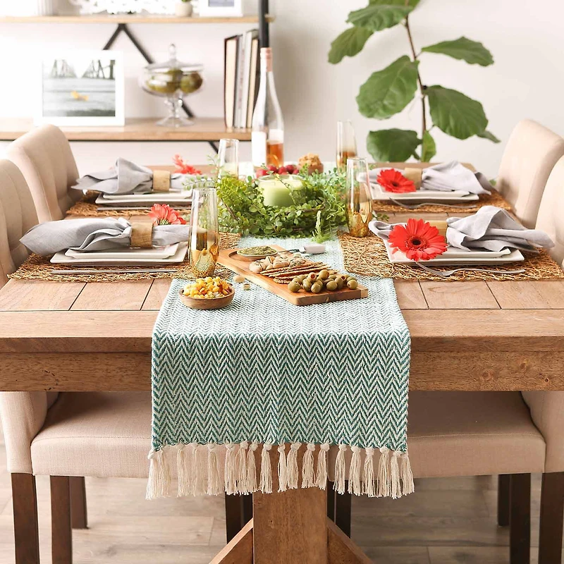 Design Imports Handloom Chevron Table Runners