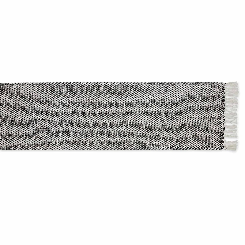 Design Imports Black Woven Table Runner