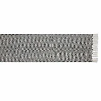 Design Imports Black Woven Table Runner