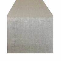 Design Imports Space-Dyed Gray Pvc Table Runner