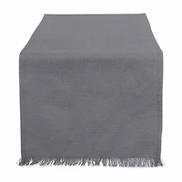 Design Imports Bright Green Solid Heavyweight Fringed Table Runner