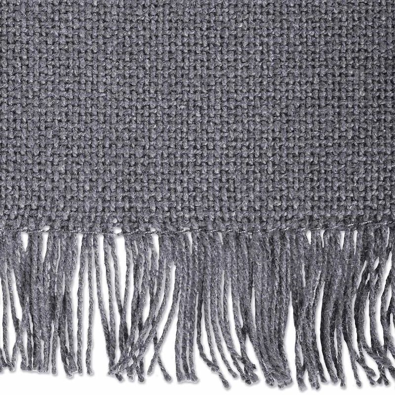Design Imports Bright Green Solid Heavyweight Fringed Table Runner