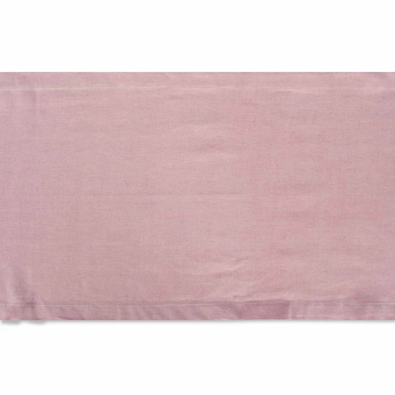 Design Imports Rose Solid Chambray Table Runner