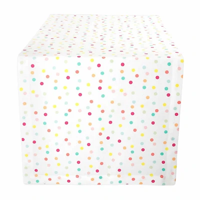 Design Imports Multi Polka Dots Print Table Runner