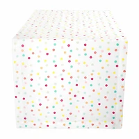 Design Imports Multi Polka Dots Print Table Runner
